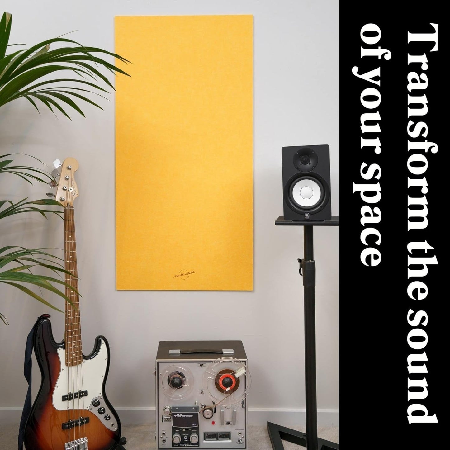Acoustic Wall Panel Large 116x58cm Sound Absorption Board Natural Single Panel