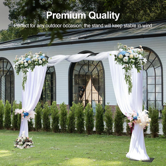 Backdrop Stand Kit Heavy Duty Adjustable Photo Booth Frame 8.5x10ft Black UK