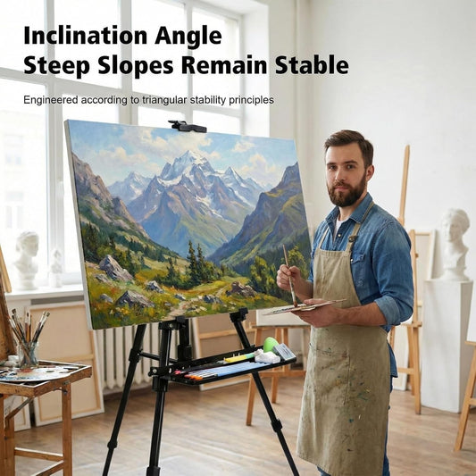 Artist Easel Stand Tripod Adjustable 52-160cm Folding Painting Canvas Display