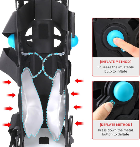Walking Boot Fracture Brace Inflatable Air CAM Walker Tall Ankle Foot Support M