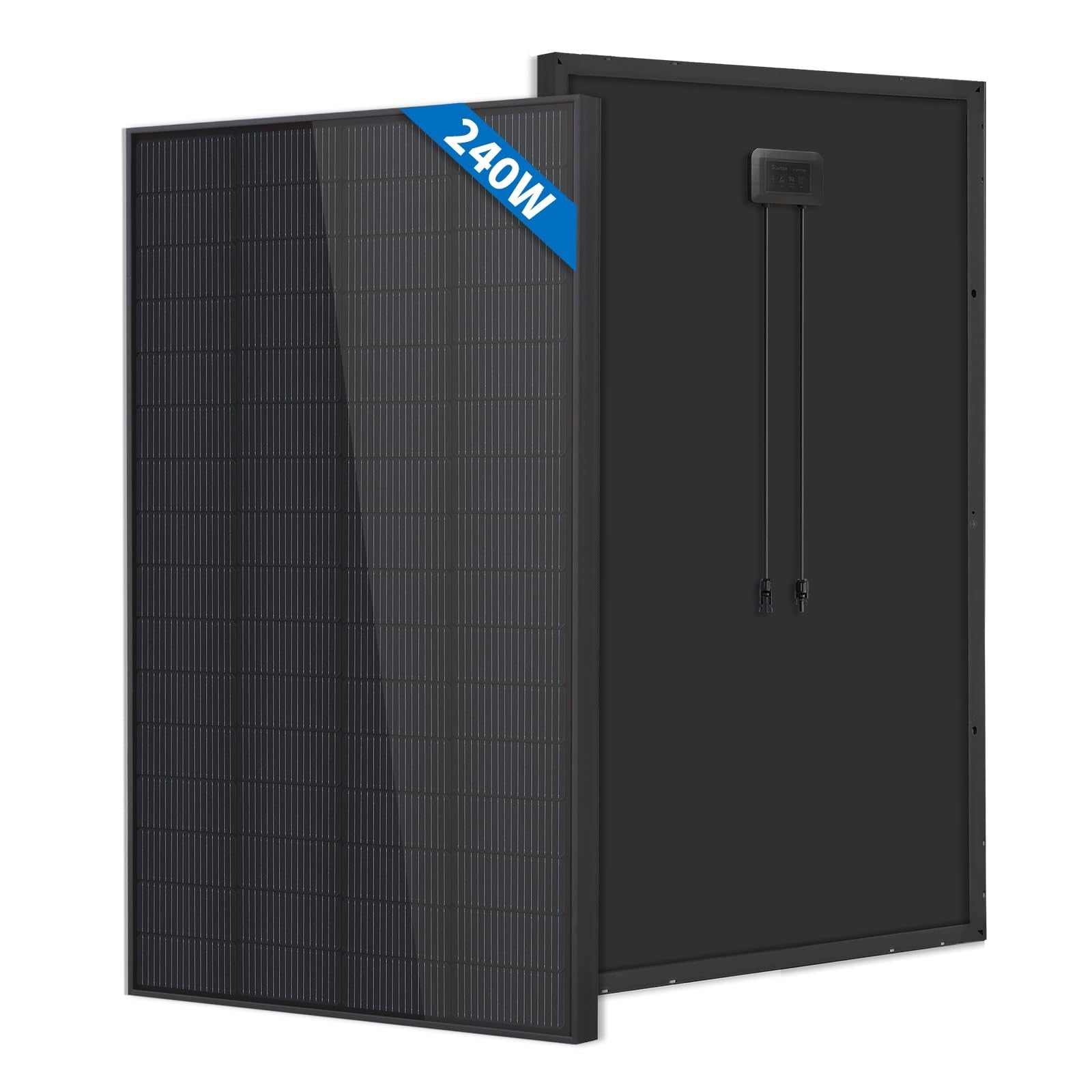 FIREFLY ENERGY 240W All Black Monocrystalline Solar Panel for RV Camper Boat