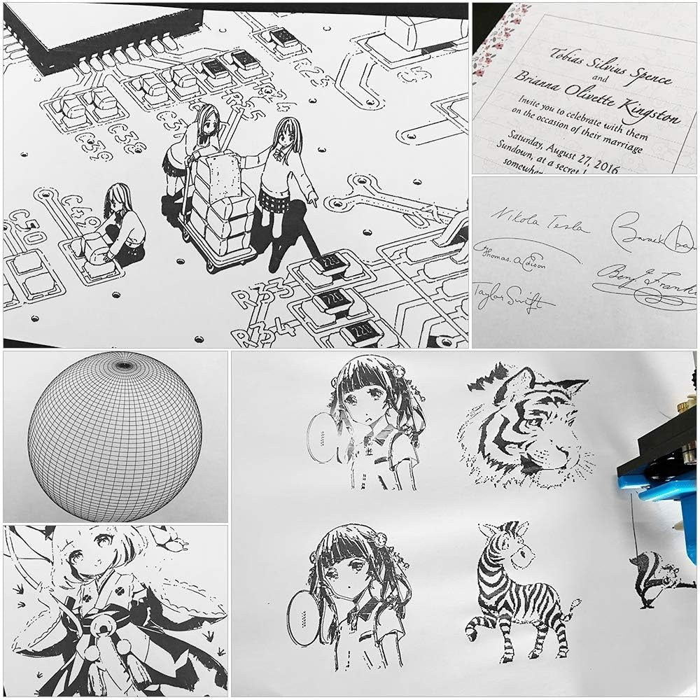 XY Plotter Pen Drawing Robot Machine Handwriting Kit 310x256mm 100-240V Bundle