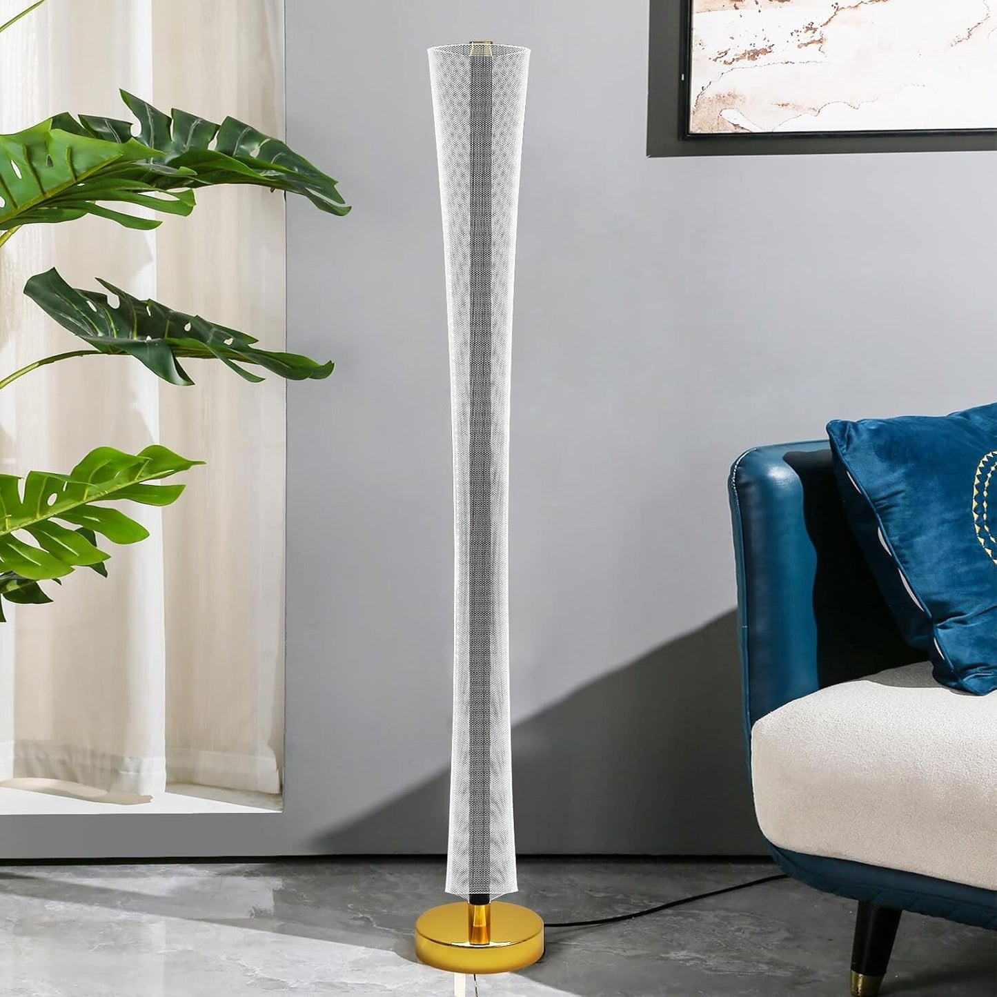 Mikeru Dimmable Corner Lamp 125cm - 3000K/4500K/6500K Standing Floor Lamp