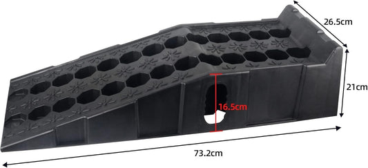 2pc 7 Ton Car Ramps Heavy Duty Plastic Lift Ramps Garage Service Repair Set