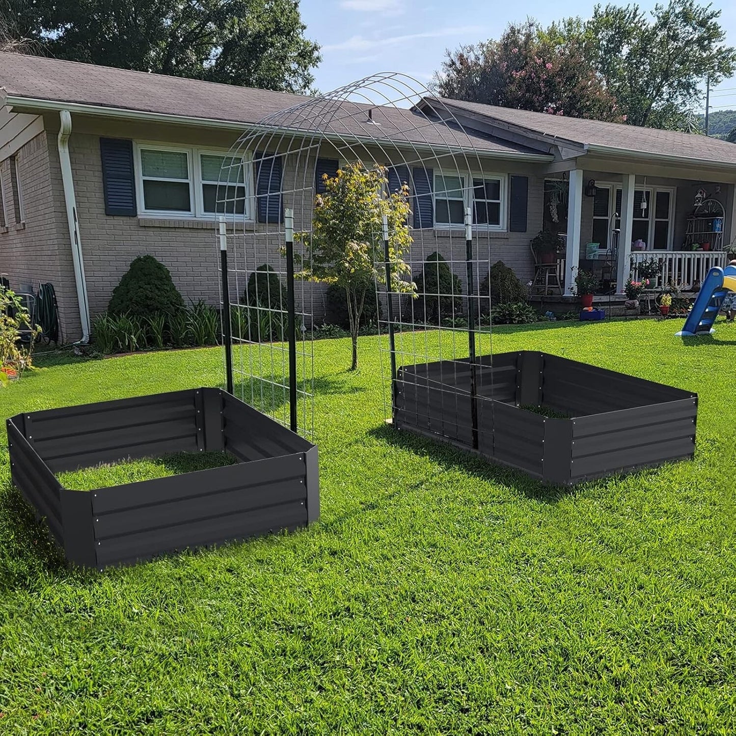 Taleco Gear 2-Pack(120×90cm) Metal Outdoor Raised Beds for Gardens