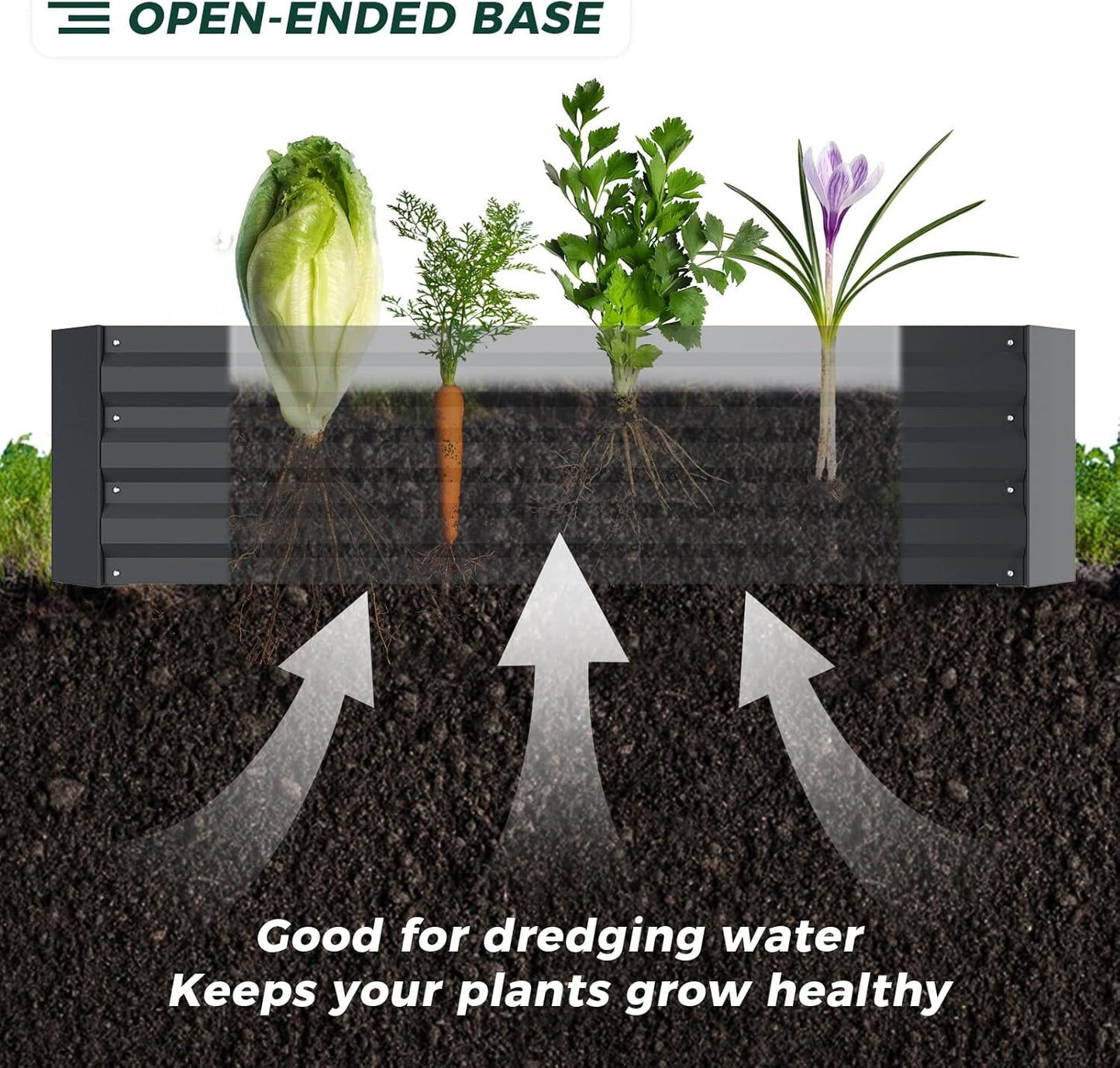 Taleco Gear 2-Pack(120×90cm) Metal Outdoor Raised Beds for Gardens