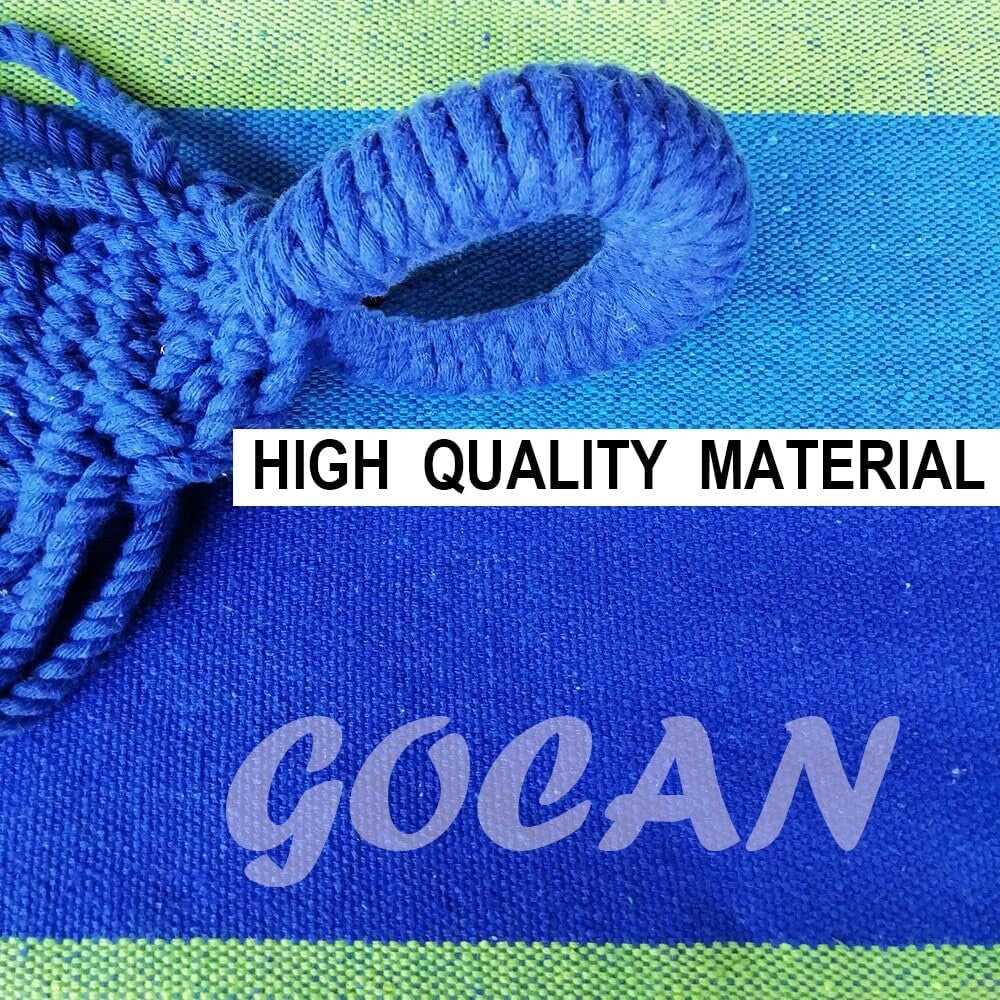 GOCAN Double Hammock 2 Person Large 220x150cm with Steel Stand