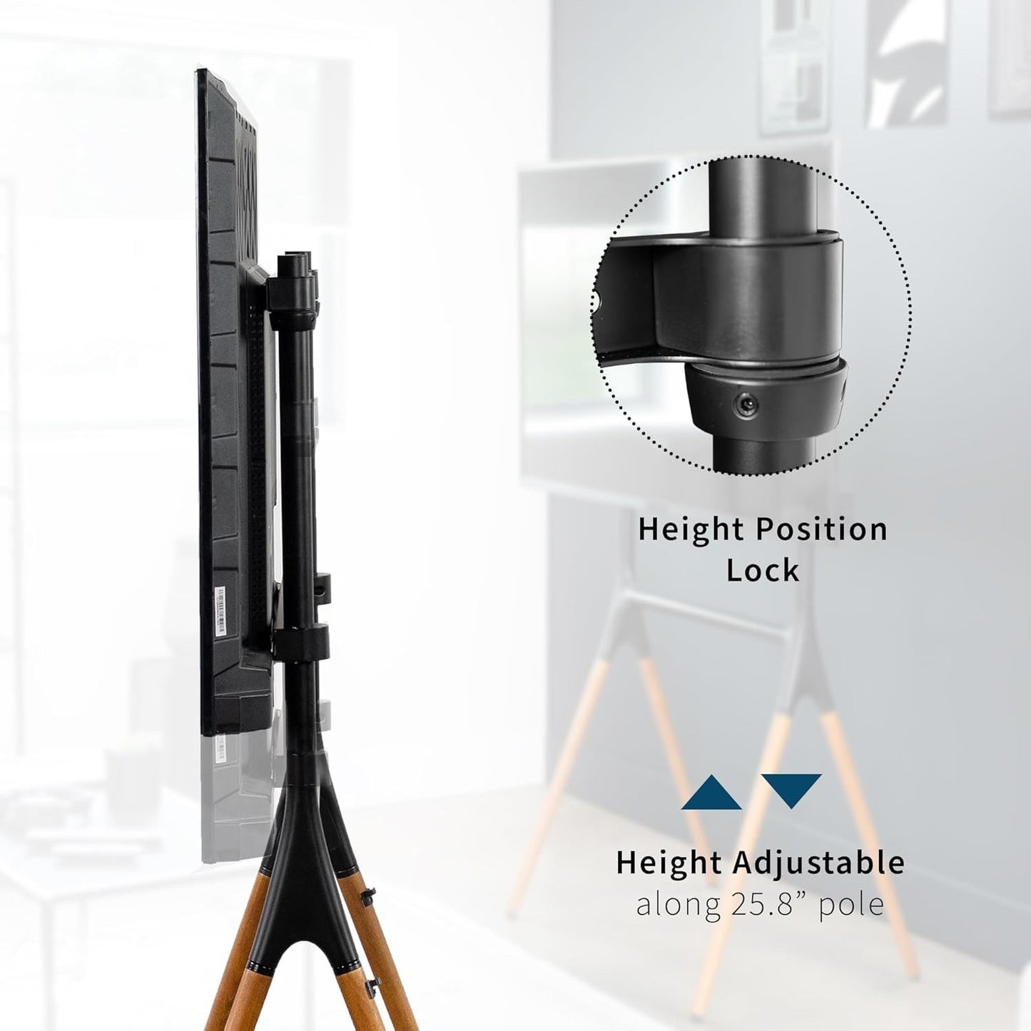 VIVO Artistic Easel 49 to 70 inch LED LCD Screen Studio TV Display Stand