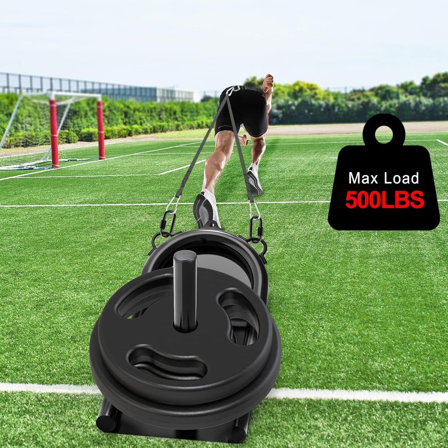 Kipika Weight Sled Push-Pull Fitness Sled Fitness Strength Training Sled