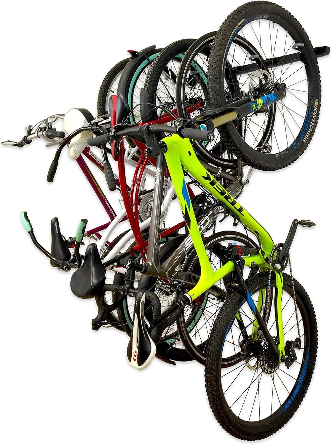 StoreYourBoard 5 Bike Storage Rack Cycling Wall Mount Hook System