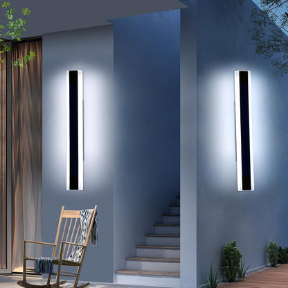 Outdoor LED Wall Light 60cm 6000K Cool White IP65 Waterproof Strip Garden Lamp