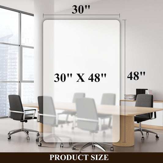 Office Chair Mat Hard Floor 120x75cm Clear PVC Anti-Slip Hardwood Protector