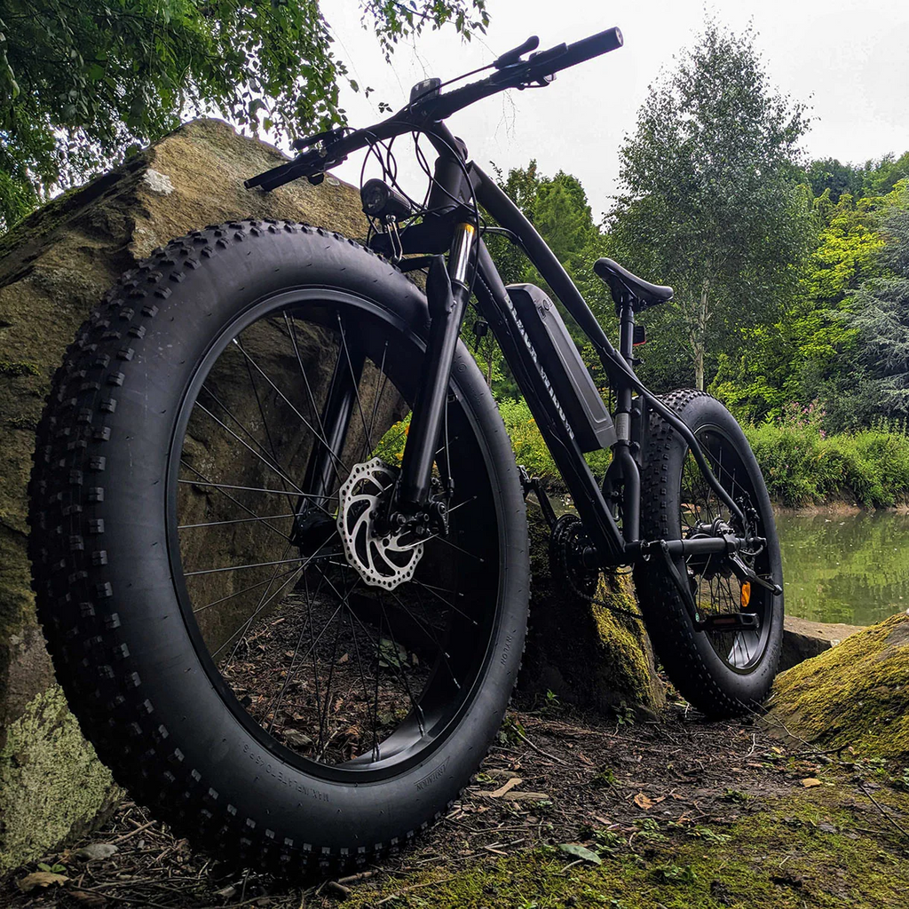 Black Widow Electric Fat Tire Bike 250W 36V 26" Wheel E-Bike UK Road Legal