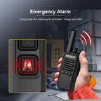 Retevis RT668 Walkie Talkies Rechargeable 10 Way Charger VOX – Black 10 Pcs