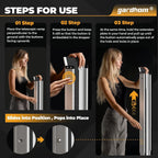 2PCS 7FT Telescopic Wheelchair Ramps Portable Adjustable 272KG Heavy Duty