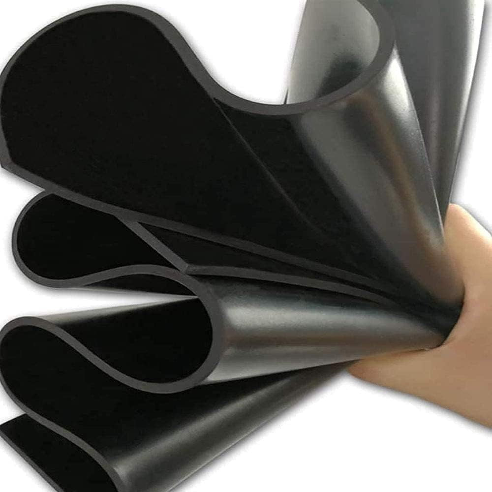 Rubber Matting Sheet 3mm Smooth Neoprene 100x200cm Waterproof Non Slip Black