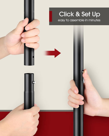 Clothes Rail Rack Heavy Duty Metal Garment Stand Shoe Shelf Wheels Black 72cm