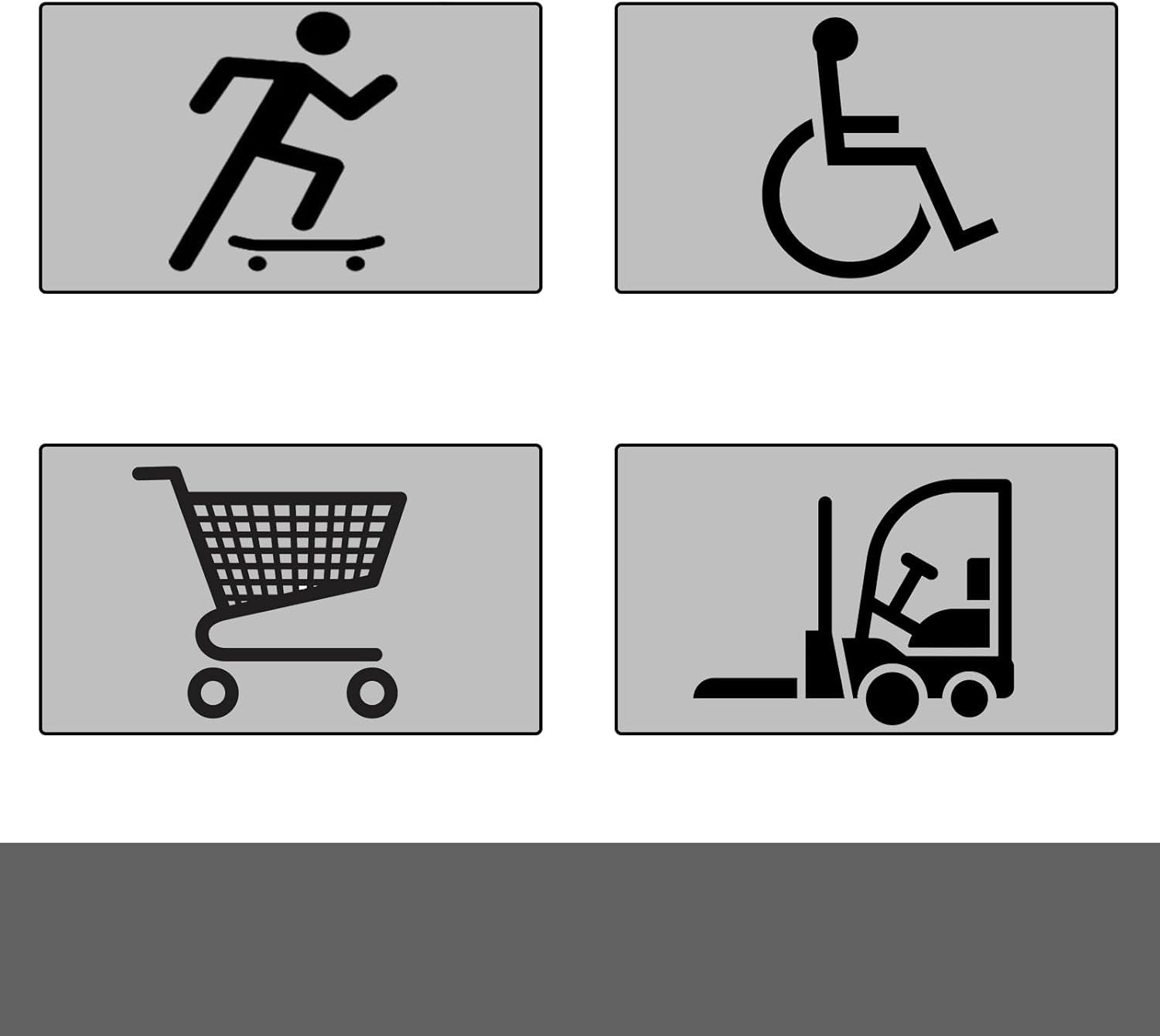 2in Rise Rubber Kerb Ramp 100x25x5cm Non Slip Threshold Driveway Access