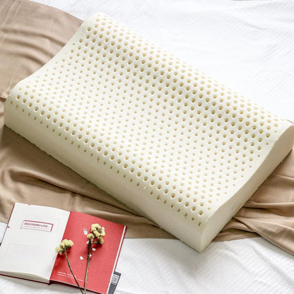 Latex Orthopedic Pillow Ergonomic Neck Support Queen Medium Firm Adjustable Cool