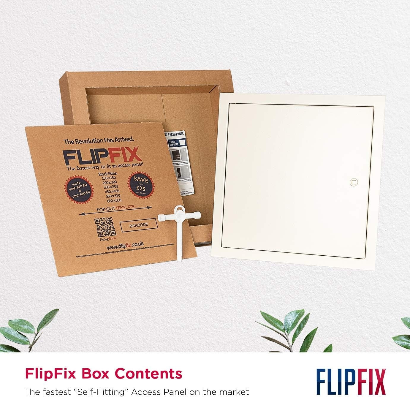 Metal Access Panel 450x450mm FlipFix Picture Frame Inspection Hatch Wall Ceiling