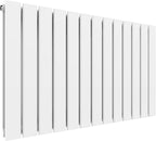 600x988mm White Double Flat Panel Horizontal Radiator Wall or Floor Mount