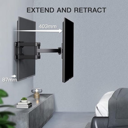 TV Wall Bracket Swivel Tilt Wall Mount for 26-70 Inch  max 45kg VESA 400x400mm 