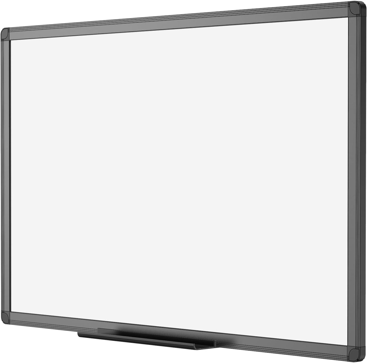 Viz-Pro Magnetic Whiteboard 120x90cm Dry Wipe Board Aluminium Frame