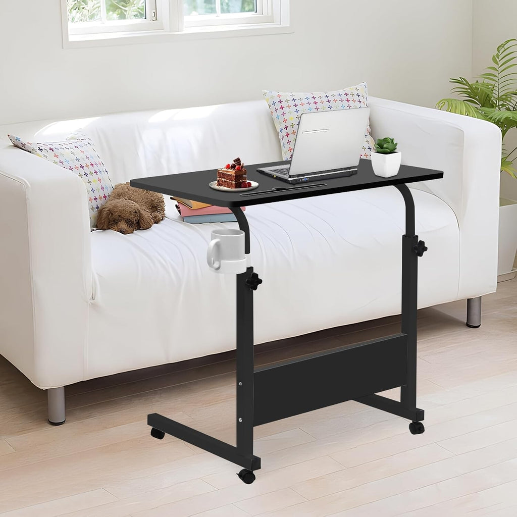 GRANDMA SHARK 80 × 40 cm Computer Desk Gaming Desk Rolling Table Bed