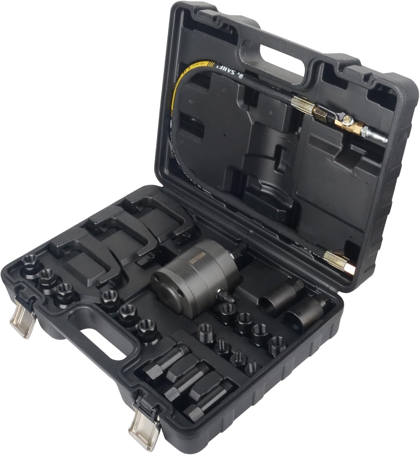 Diesel Injector Puller Pneumatic 24pc Air Vibration Removal Tool Kit Adapters