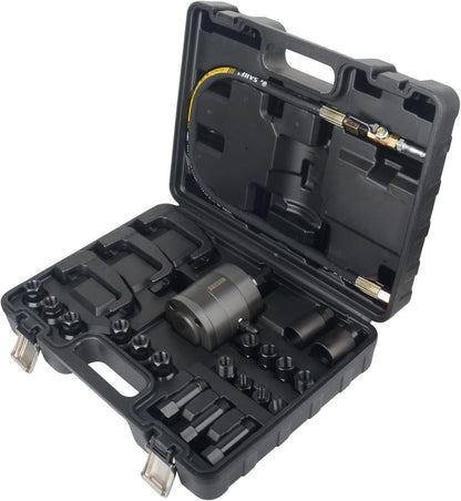 Diesel Injector Puller Pneumatic 24pc Air Vibration Removal Tool Kit Adapters