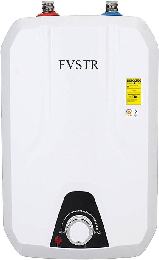 Electric Water Heater Boiler 8L Mini Tank 120V 1500W Under Sink Kitchen RV White