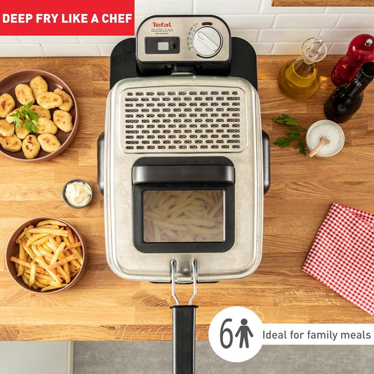 Tefal FR804040 Deep Fryer Oleoclean Pro Professional 3.5L Fryer Stainless Steel