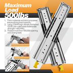 Extra Heavy Duty Drawer Runners Locking Full Extension 220kg
