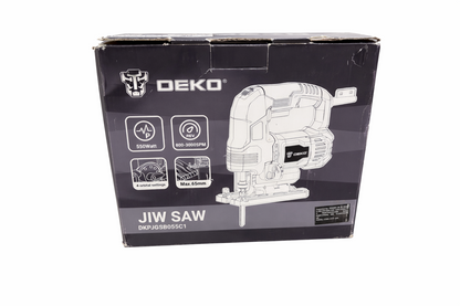 550W Electric Jigsaw 6 Speed 800-3000SPM LED 45° Bevel 8 Blades Wood Metal