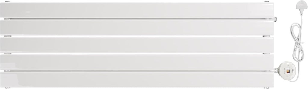 800W Smart WiFi Electric Radiator Wall Mounted Panel Heater LCD Timer White