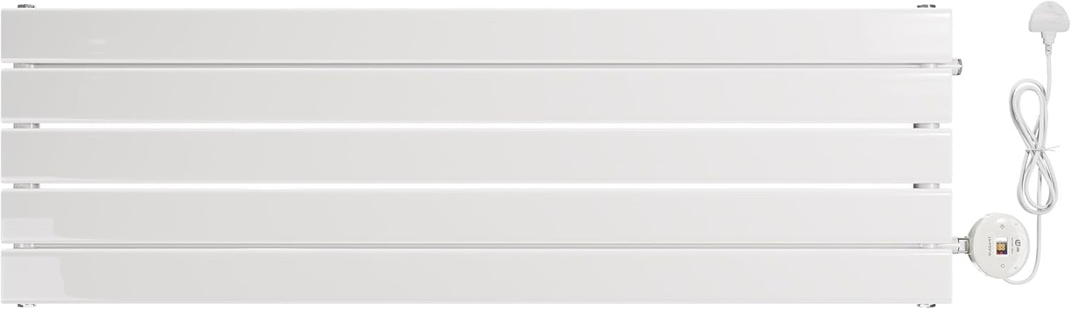 800W Smart WiFi Electric Radiator Wall Mounted Panel Heater LCD Timer White