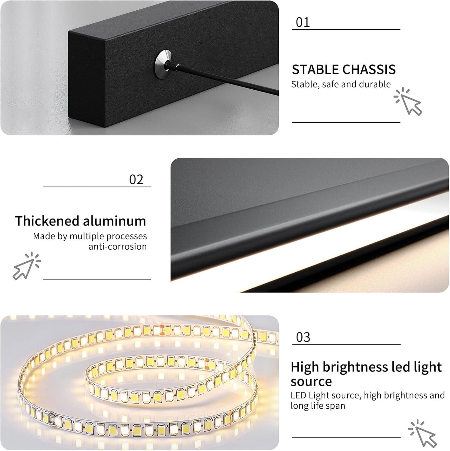 LED Linear Pendant Light 100cm Dimmable Remote Adjustable Kitchen Bar Lighting
