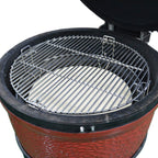 Outdoor BBQ Grill Cooking System 2 Grates Rack Heat Deflectors Smoker