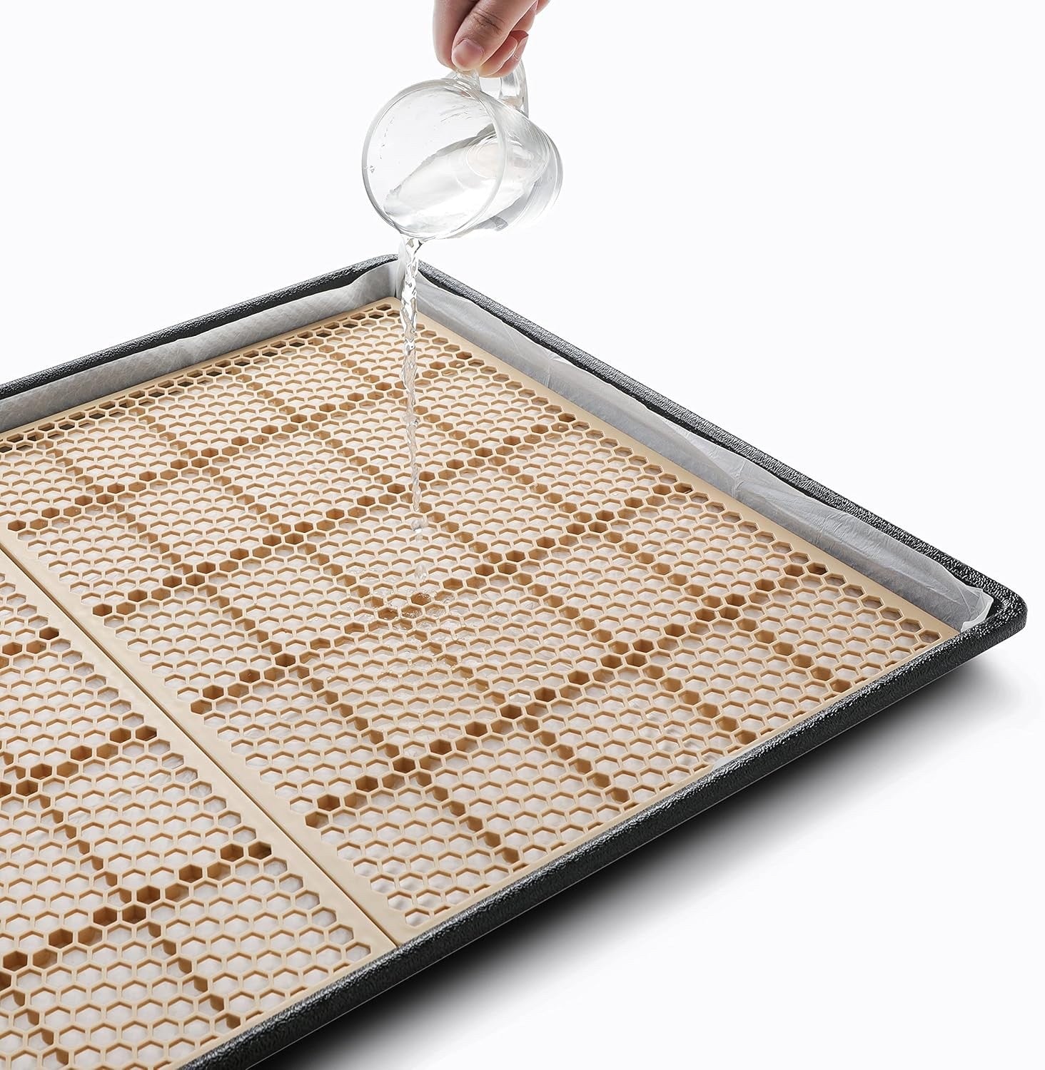 MEEXPAWS Dog Grass Pee Pad w/ Tray XL Indoor Puppy Toilet Training