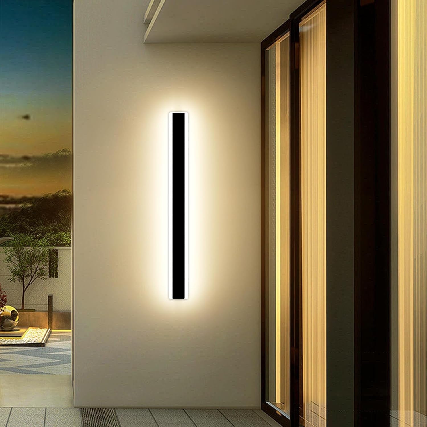 Outdoor LED Wall Light 100cm IP65 Garden Porch Lamp 3 Colour 3000K 4500K 6000K