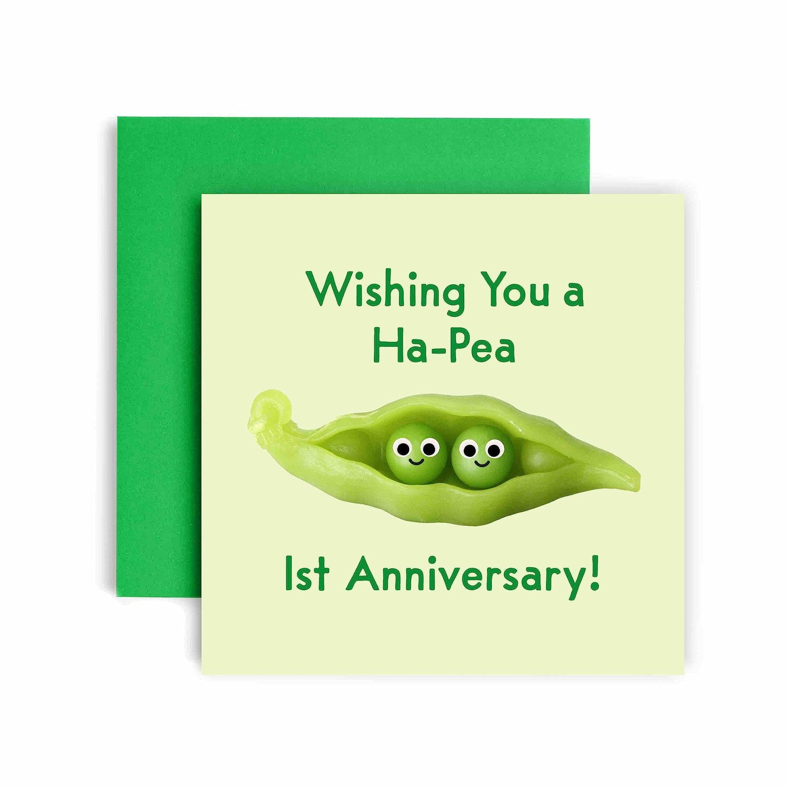 Huxters 56th Anniversary Card – Ha-Pea Funny Wedding Anniversary Cards