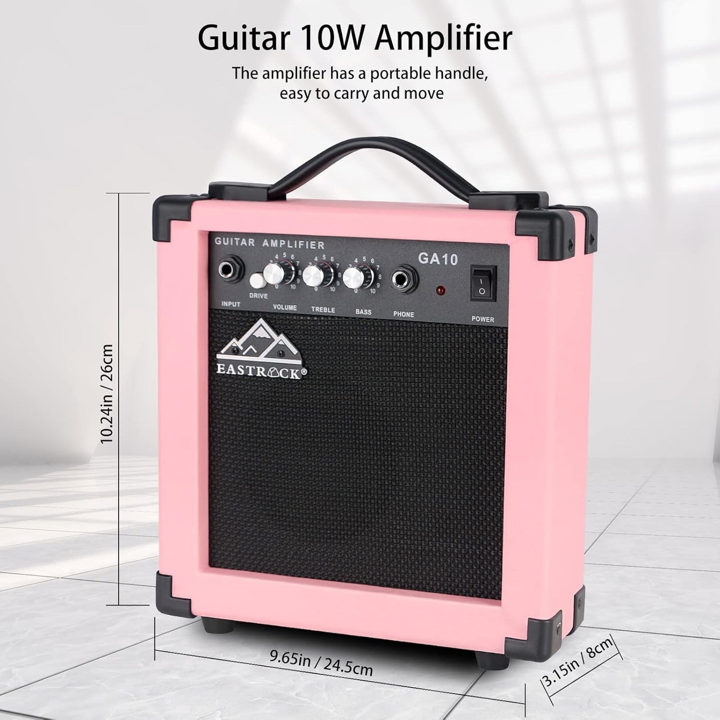 Eastrock 39 inch Full-Size Electric Guitar for Junior Beginners Pink