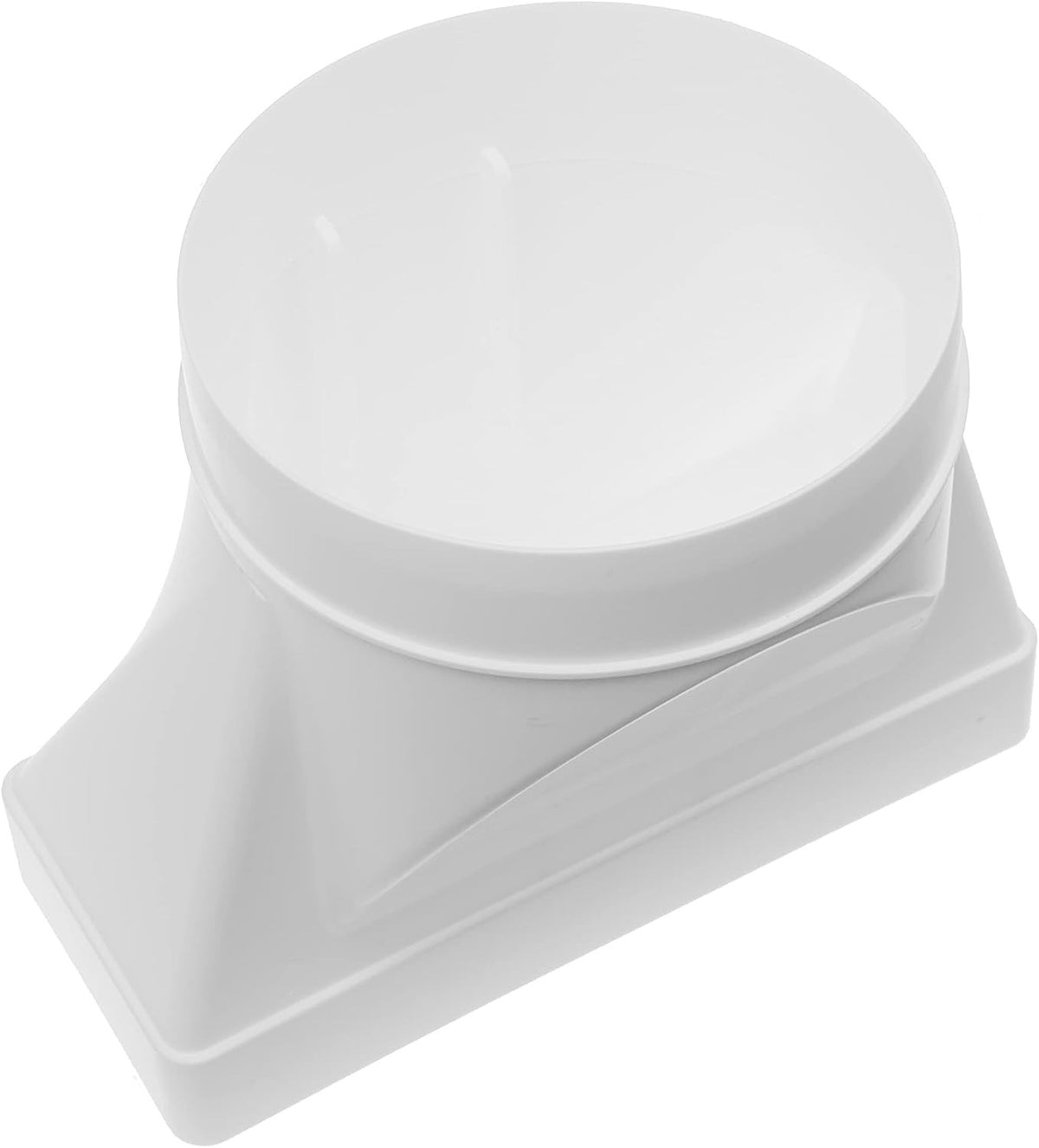 Ventilation Duct Connector 220x90mm to 150mm Round Pipe Rectangular Adapter