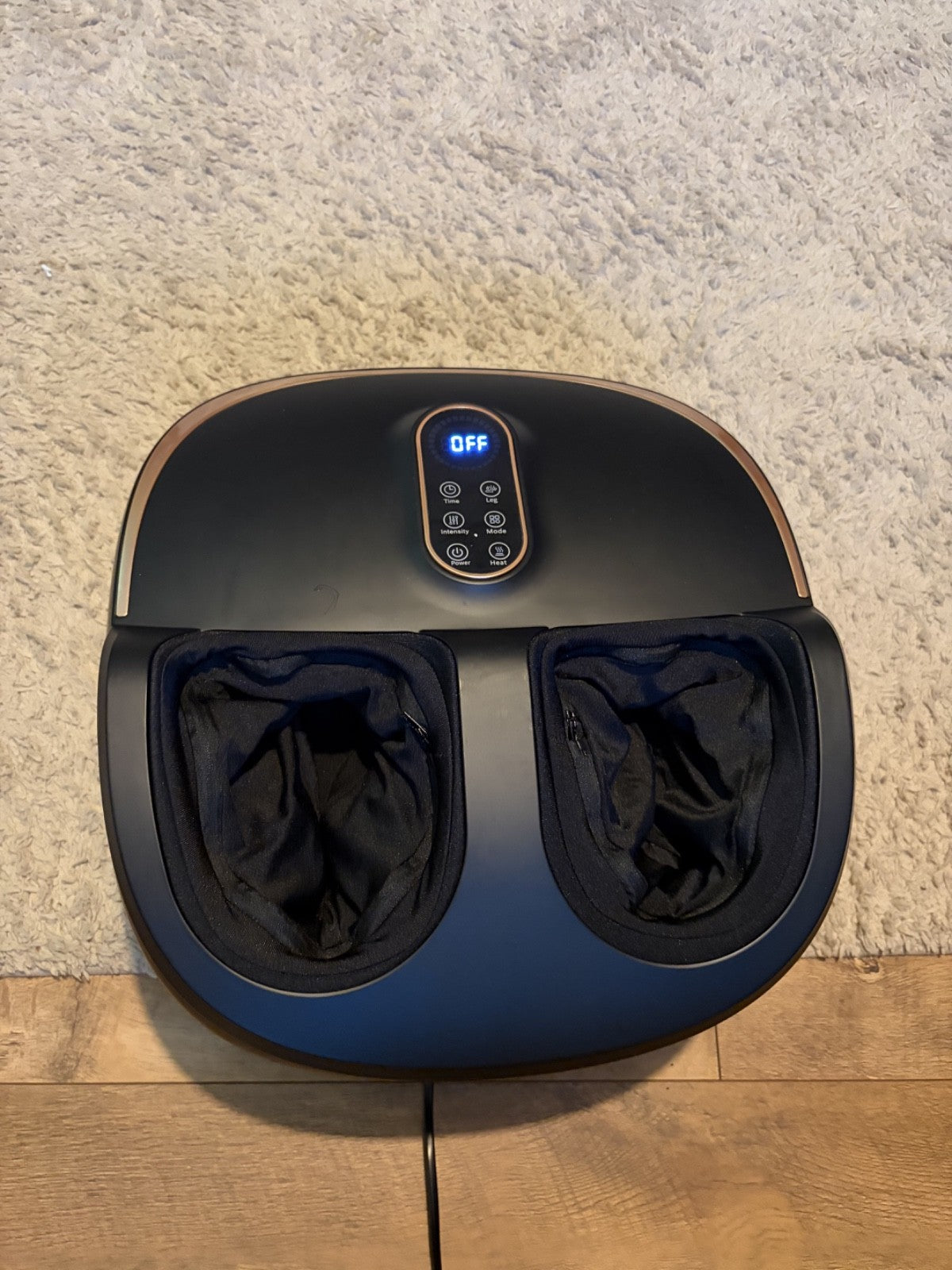 2in1 Shiatsu Foot & Leg Massager with Heat Deep Kneading Sole Roller Pain Relief