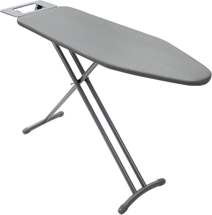 Ironing Board Foldable Full Size 131x33 Adjustable Height Non Slip Legs Grey