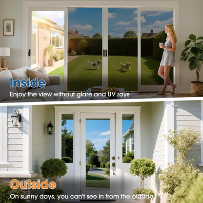 One Way Mirror Window Film Silver Reflective Privacy UV Heat Control