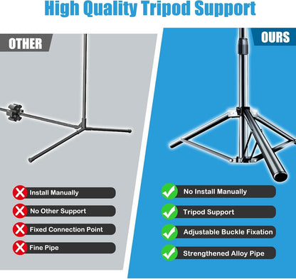 Badminton Net Portable Stand 4.1M Adjustable Height Tennis Volleyball Set Game