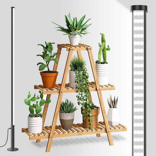 wolezek 216 LEDs Grow Lights for Indoor Plants, 4/4.6ft Height Standing