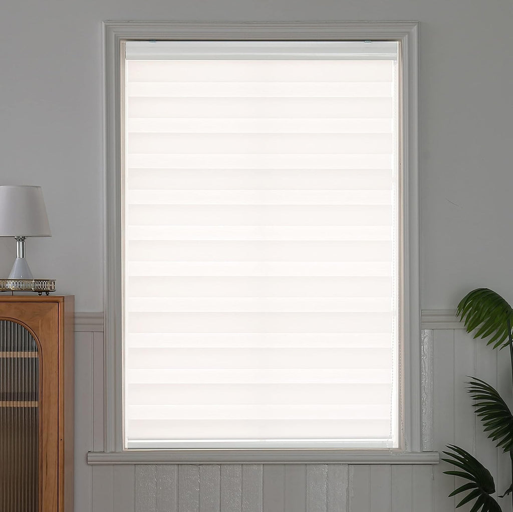 Zebra Roller Blind 100x150cm Day Night Blackout Window Shade White Indoor