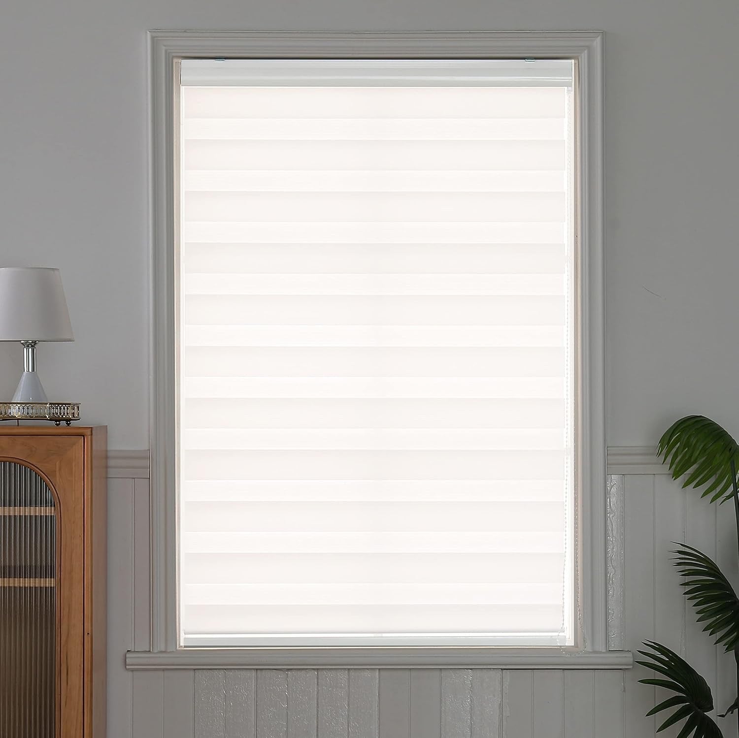 Zebra Roller Blind 100x150cm Day Night Blackout Window Shade White Indoor